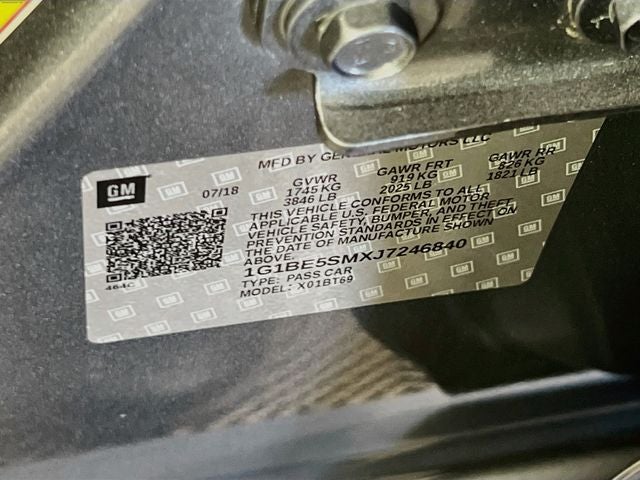 2018 Chevrolet Cruze LT