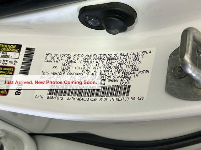 2012 Toyota Tacoma Base V6