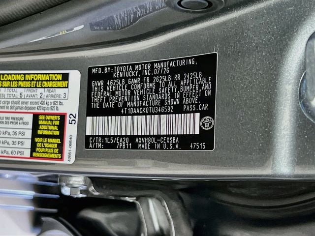 2026 Toyota Camry SE