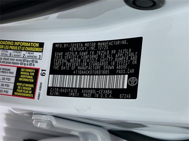 2026 Toyota Camry LE