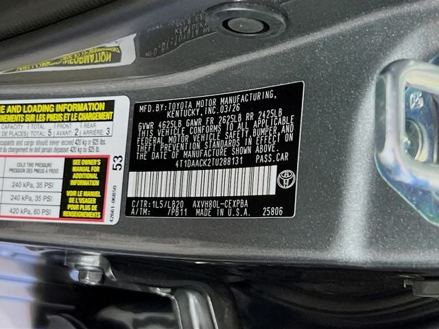 2026 Toyota Camry XSE