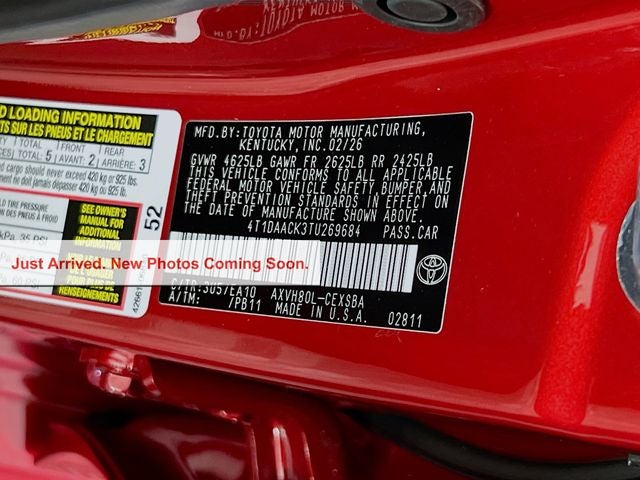 2026 Toyota Camry SE