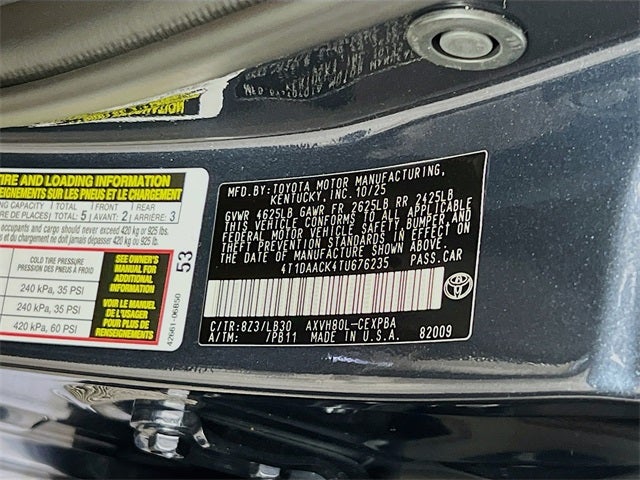 2026 Toyota Camry XSE