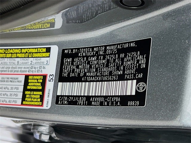 2026 Toyota Camry XSE