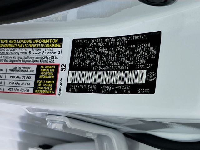 2026 Toyota Camry SE