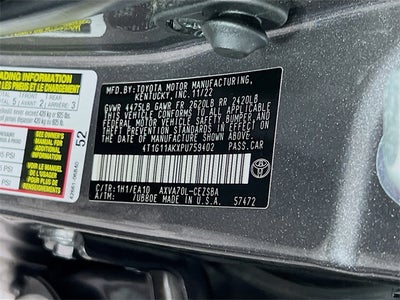 2023 Toyota Camry SE