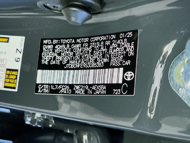 2025 Toyota Corolla Hybrid SE