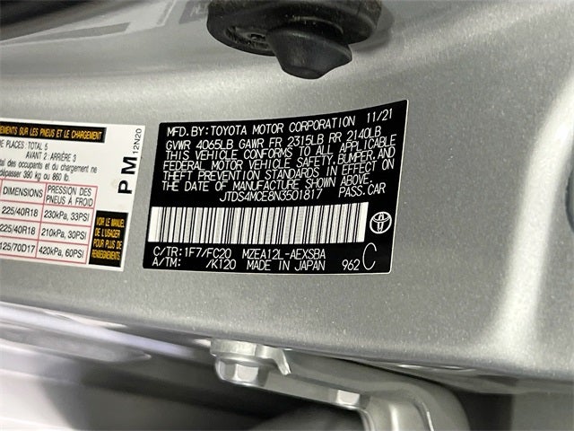 2022 Toyota Corolla SE