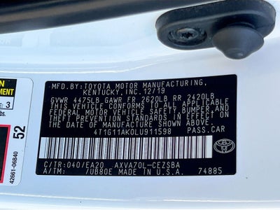 2020 Toyota Camry SE