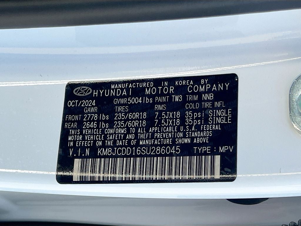 2025 Hyundai Tucson Hybrid SEL Convenience