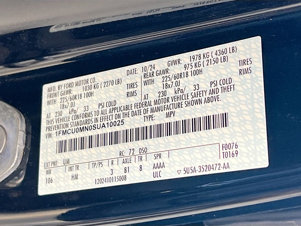 2025 Ford Escape ST-Line