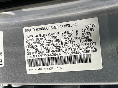 2019 Honda Accord Sport