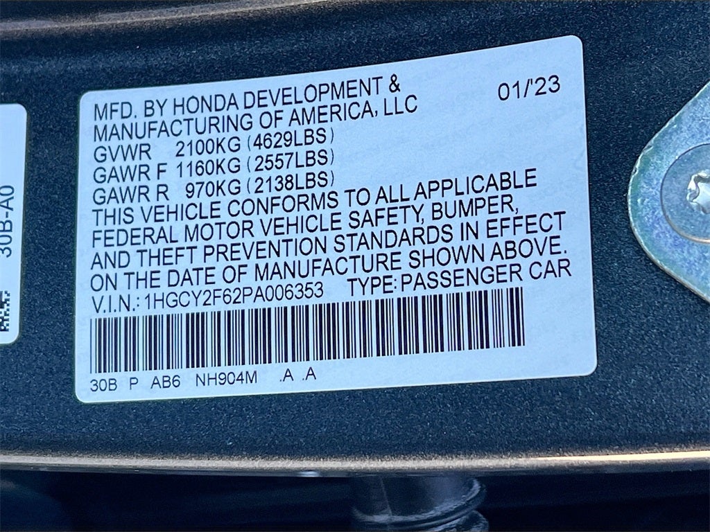 2023 Honda Accord Hybrid EX-L