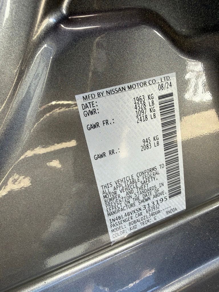 2025 Nissan Altima 2.5 S