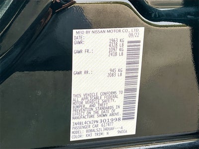 2023 Nissan Altima 2.5 SR