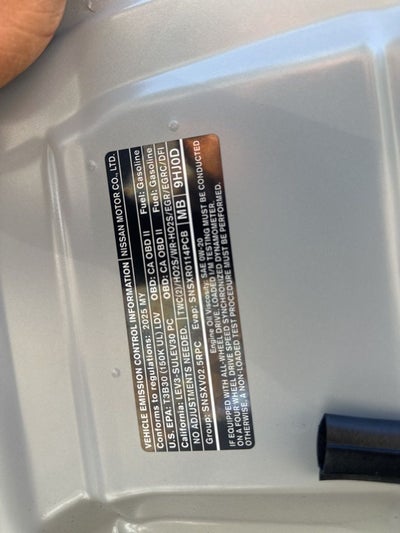 2025 Nissan Altima 2.5 SR