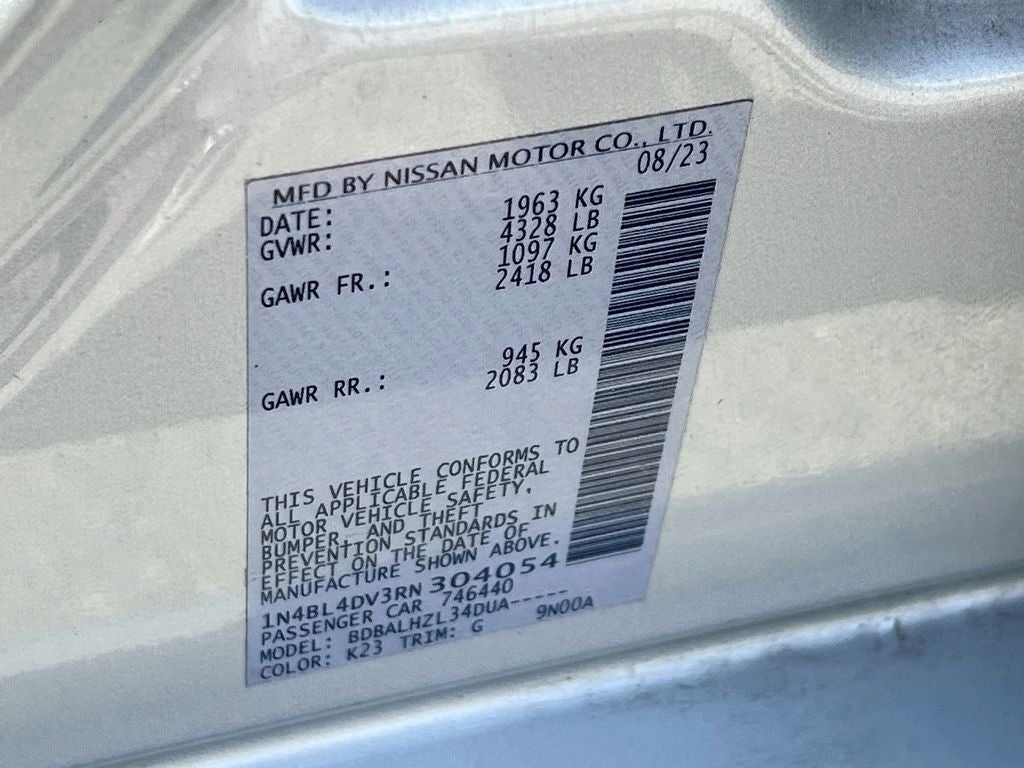 2024 Nissan Altima 2.5 SV