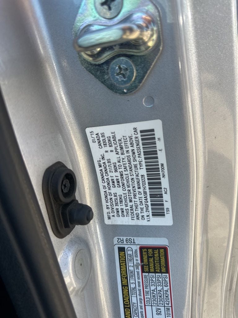 2015 Honda Civic Si