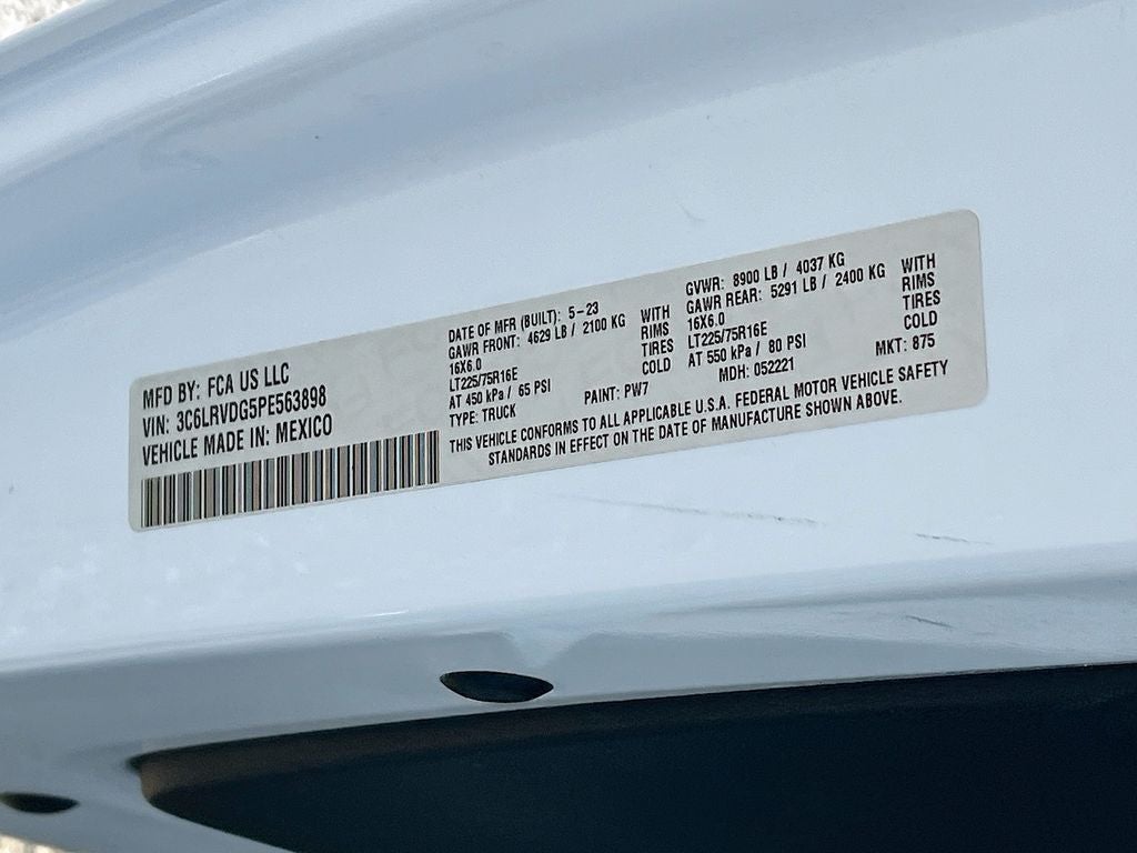2023 RAM ProMaster 2500 High Roof