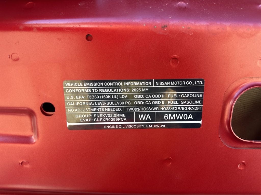 2025 Nissan Sentra SR