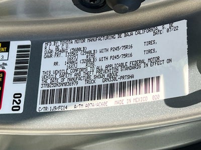 2022 Toyota Tacoma SR5 V6