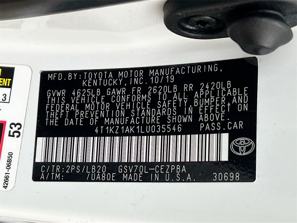 2020 Toyota Camry XSE V6