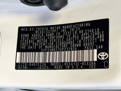 2025 Toyota Corolla SE