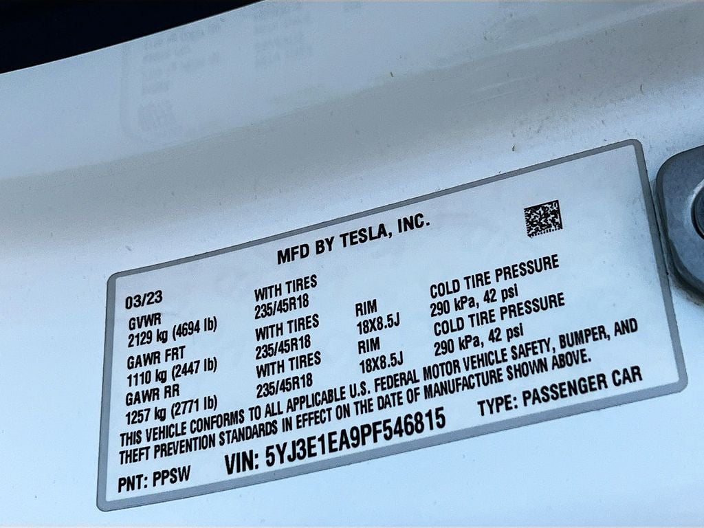 2023 Tesla Model 3 Base