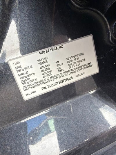 2025 Tesla Model Y Long Range
