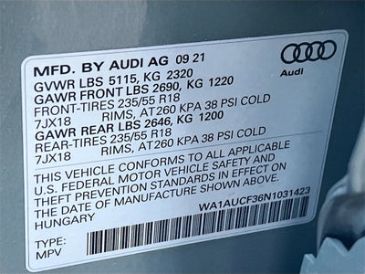 2022 Audi Q3 Premium quattro