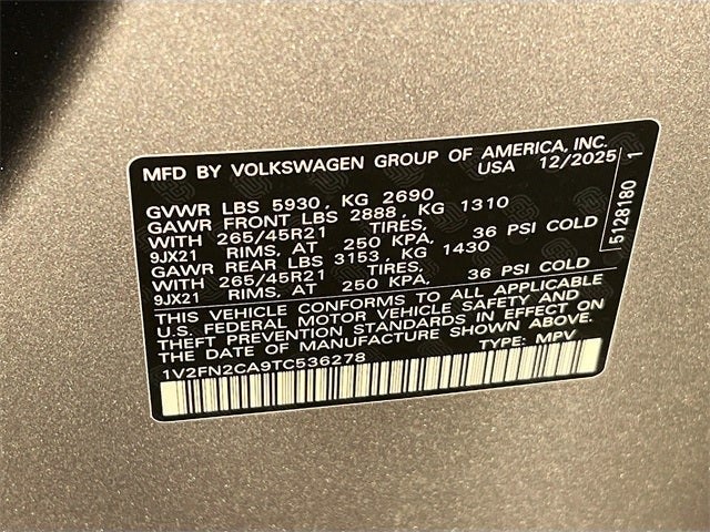 2026 Volkswagen Atlas 2.0T SEL Premium R-Line