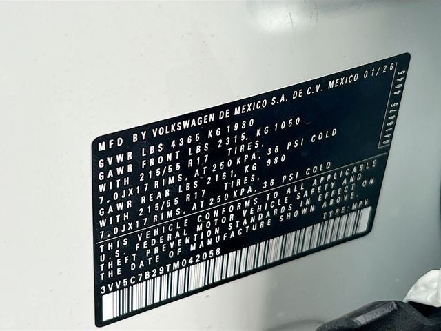 2026 Volkswagen Taos 1.5T S