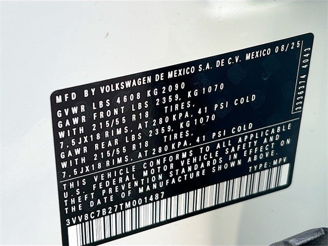 2026 Volkswagen Taos 1.5T S