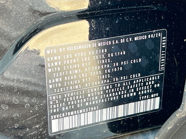 2025 Volkswagen Tiguan 2.0T S