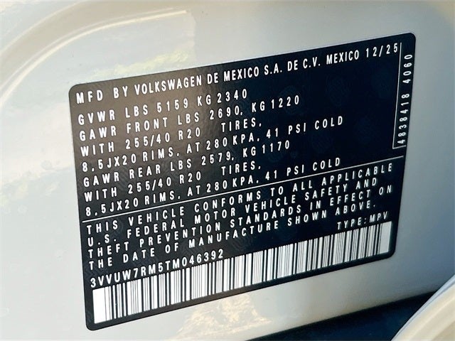 2026 Volkswagen Tiguan 2.0T SEL R-Line