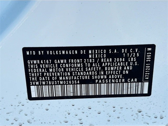 2026 Volkswagen Jetta 1.5T SE