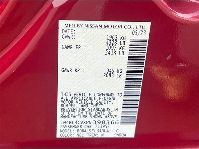 2023 Nissan Altima 2.5 SR