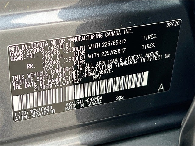 2020 Toyota RAV4 Hybrid XLE