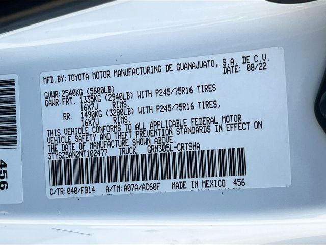 2022 Toyota Tacoma SR5 V6