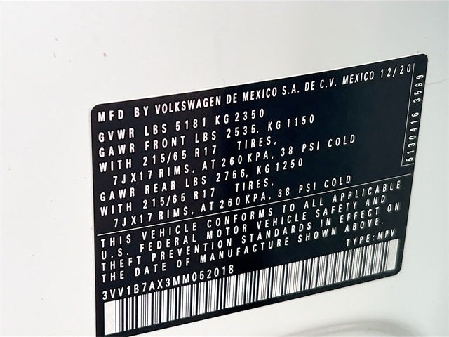 2021 Volkswagen Tiguan 2.0T S