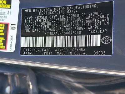 2025 Toyota Camry LE