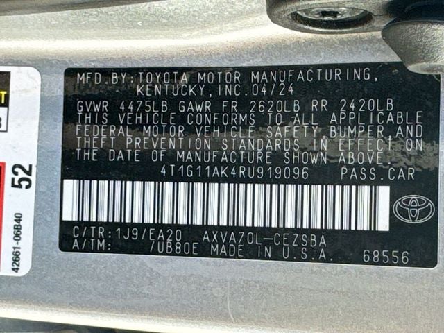 2024 Toyota Camry SE