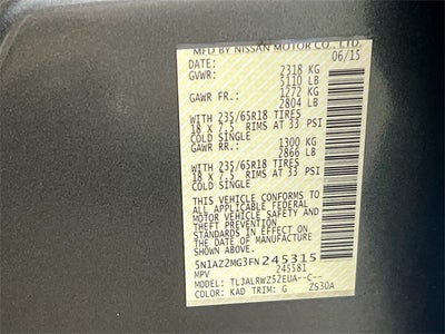 2015 Nissan Murano SL