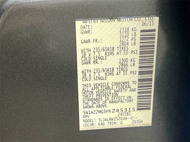 2015 Nissan Murano SL