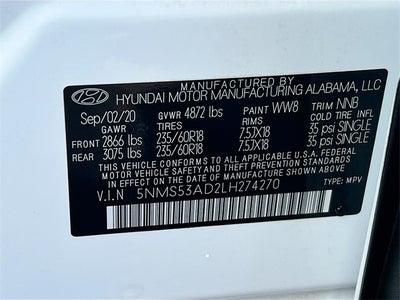 2020 Hyundai Santa Fe Limited