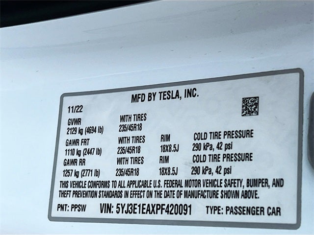 2023 Tesla Model 3 Base
