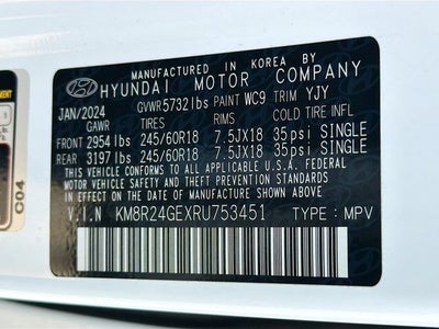 2024 Hyundai Palisade SEL 7 Passenger