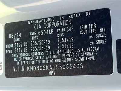 2025 Kia Carnival Hybrid EX